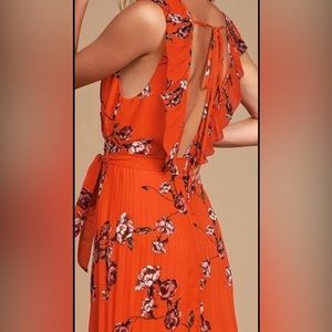 Lulus loved by you red orange dress